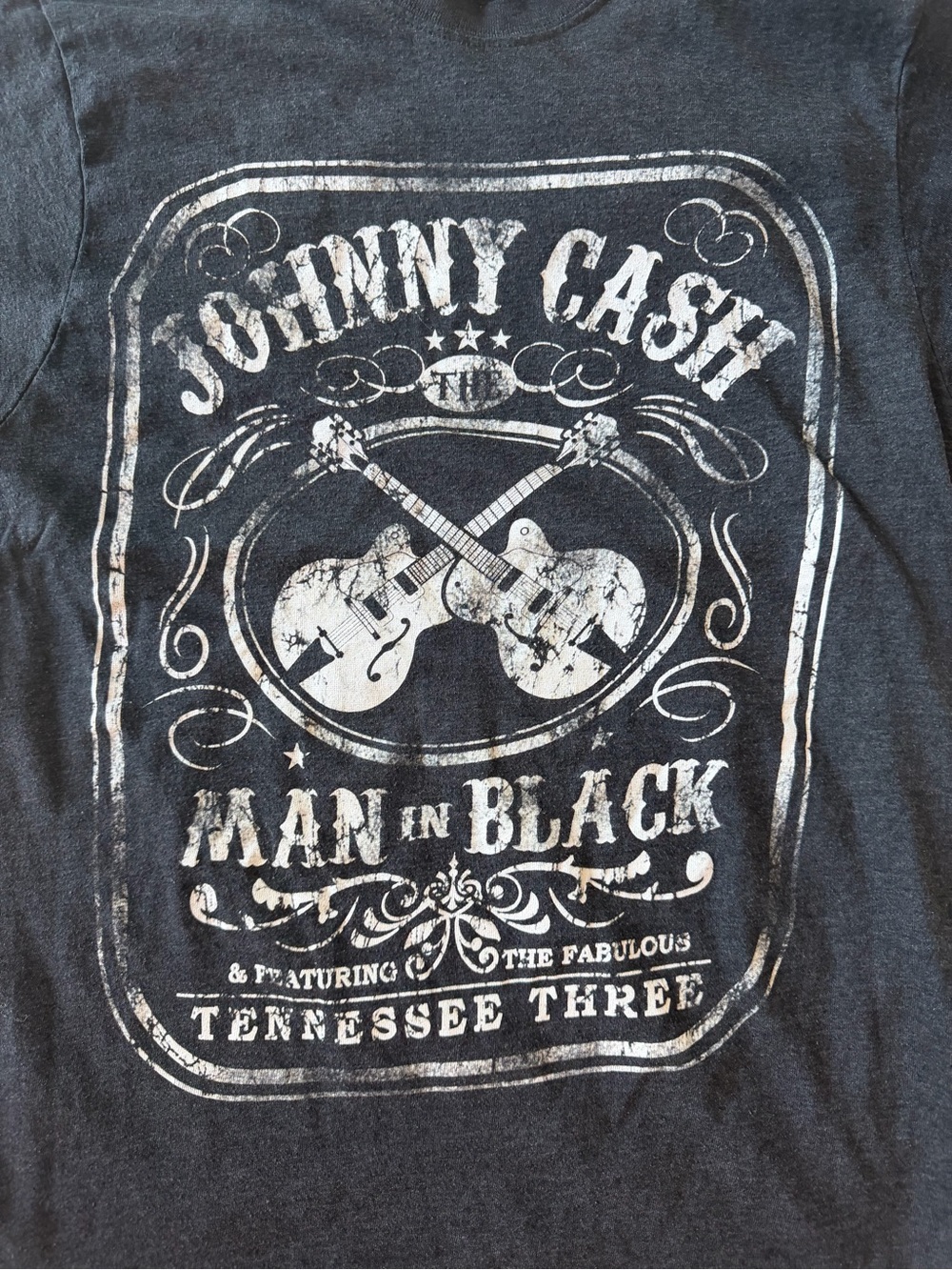 'Man in Black' Johnny cash gray Graphic Tee Womens size medium - Picture 2 of 4